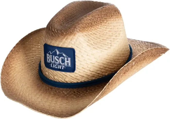 Calhoun Busch Light Straw Cowboy Hat