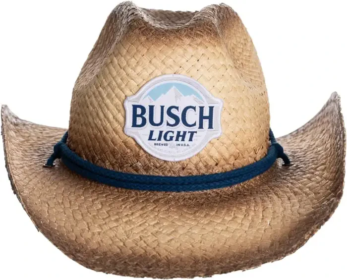Calhoun Busch Light Mountain Logo Cowboy Hat