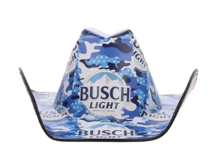 Busch Light Signature Cardboard Cowboy Hat